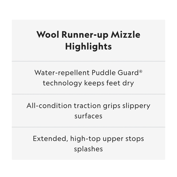 AllBirds Women's Blue Wool Runner-up Mizzles Water Repellent Shoes Size 11 - Picture 9 of 9